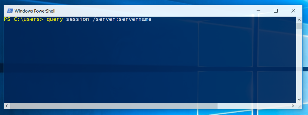 Terminate Remote Desktop Sessions on remote/local host – George Markou